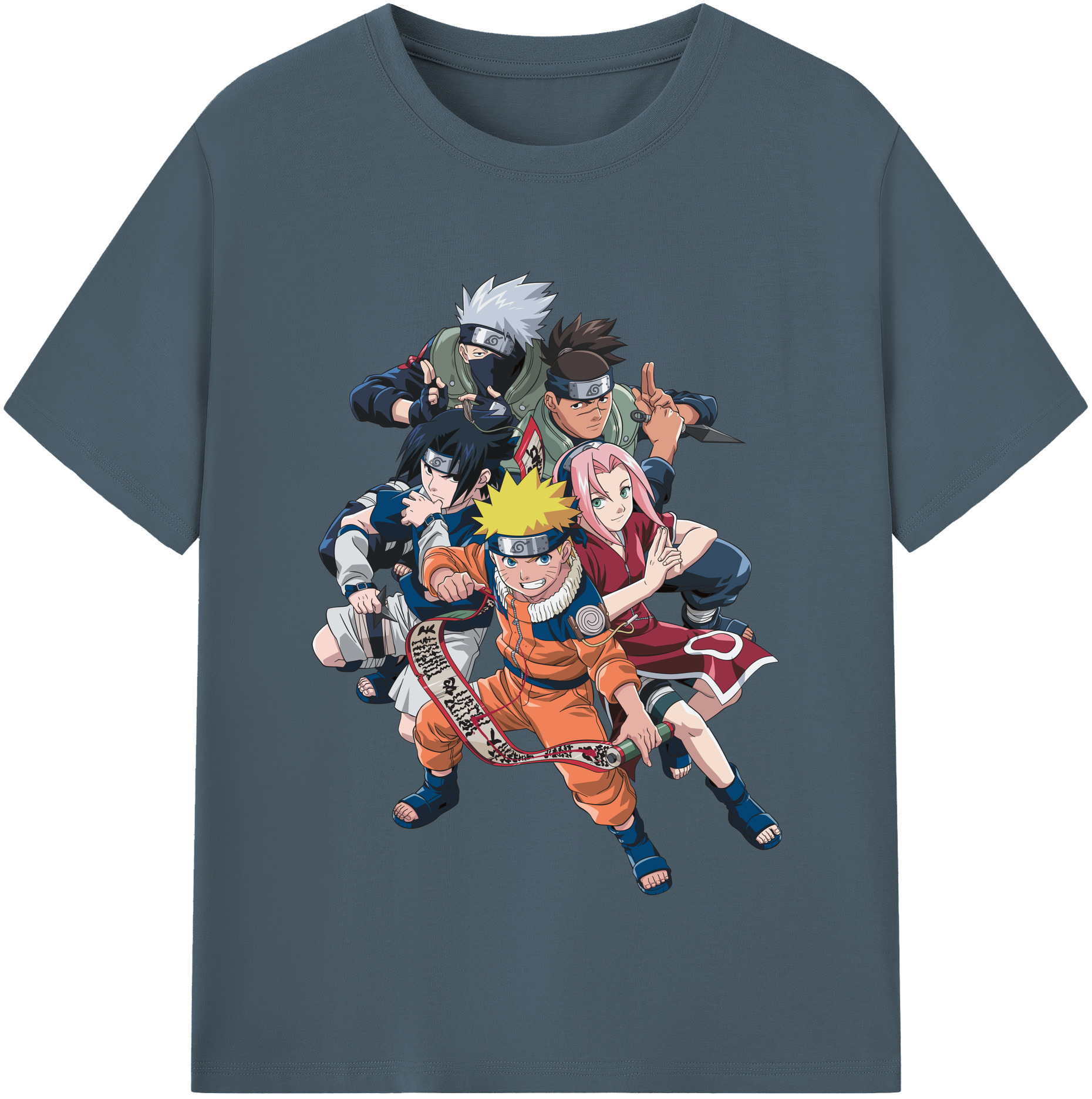 （画像用） NARUTO -ナルト- うずまき ナルト Uzumaki Naruto 綿100％半袖Tシャツ（フロントプリント）